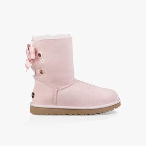 Ugg Customizable Bailey Bow Short Klassiska Stövlar Dam Rosa (724918URX)